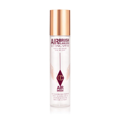 HOTCharlotte Tilbury Airbrush Flawless Setting Spray - Ultra-Fine Hydrating Mist to Prime & Set Makeup Up to 16Hr – Soothes and Blurs Skin, Waterproof, Wedding Makeup