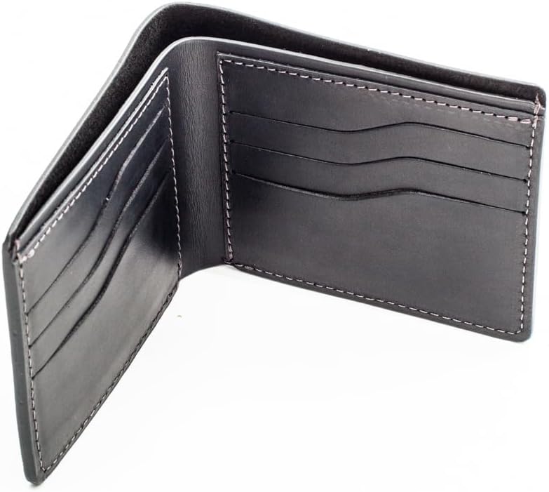 HOTGenuine 100% Real Leather Handmade Tree of Life Wallet Gift for Men - Genuine Black Leather RFID Blocking Bifold - Embossed Leather Wallet - Pocket Wallets kbsc