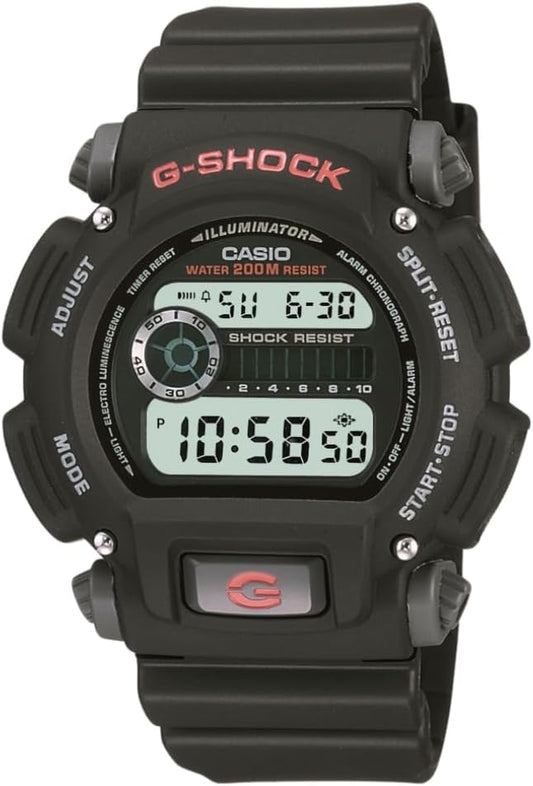 HOTCasio DW9052 Series | Men’s Digital Watch | G-Shock | 1/100 SEC Stop Watch | Countdown Timer | LED Light | 200M WR | Shock Resistant | Multi Alarm | Auto Calendar | Dual Time | 2 Yr Batt