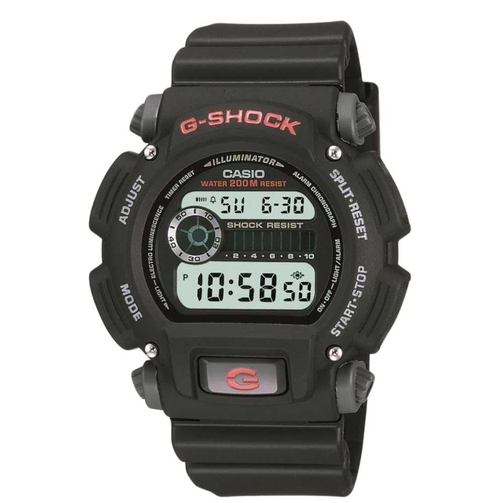 HOTCasio DW9052 Series | Men’s Digital Watch | G-Shock | 1/100 SEC Stop Watch | Countdown Timer | LED Light | 200M WR | Shock Resistant | Multi Alarm | Auto Calendar | Dual Time | 2 Yr Batt