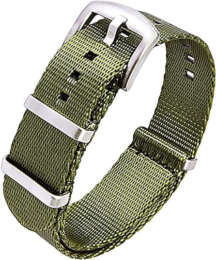 HOTRitche Military Ballistic Nylon Watch Strap with Heavy Buckle 18mm 20mm 22mm Premium Nylon Watch Bands for Men Women
