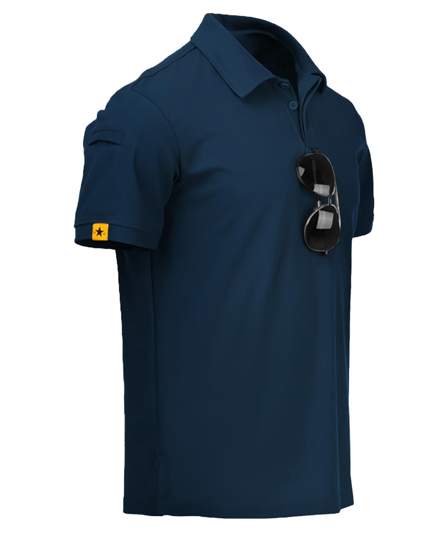 HOTV VALANCH Mens Polo Shirts Short Sleeve Moisture Wicking Golf Polo Athletic Collared Shirt Tennis T-Shirt Tops