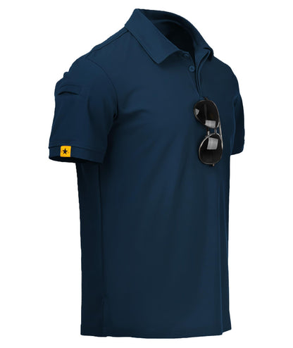 HOTV VALANCH Mens Polo Shirts Short Sleeve Moisture Wicking Golf Polo Athletic Collared Shirt Tennis T-Shirt Tops