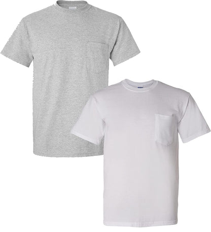 HOTGildan Adult Ultra Cotton T-Shirt with Pocket, Style G2300, 2-Pack