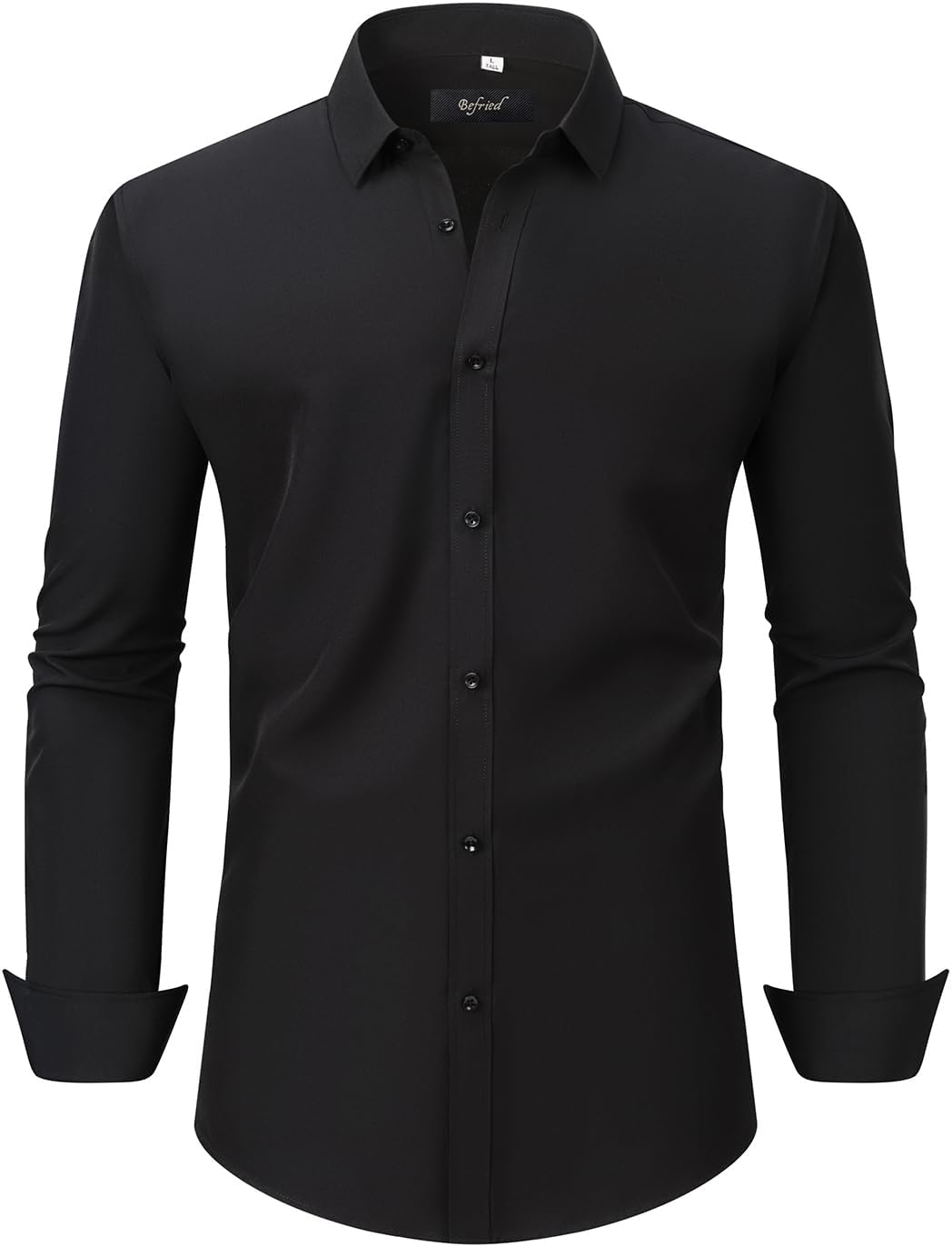HOTDress Shirts for Men Big and Tall(XL Big-6XL Big Tall) Button Down Long Sleeve Business Casual Collared Shirt
