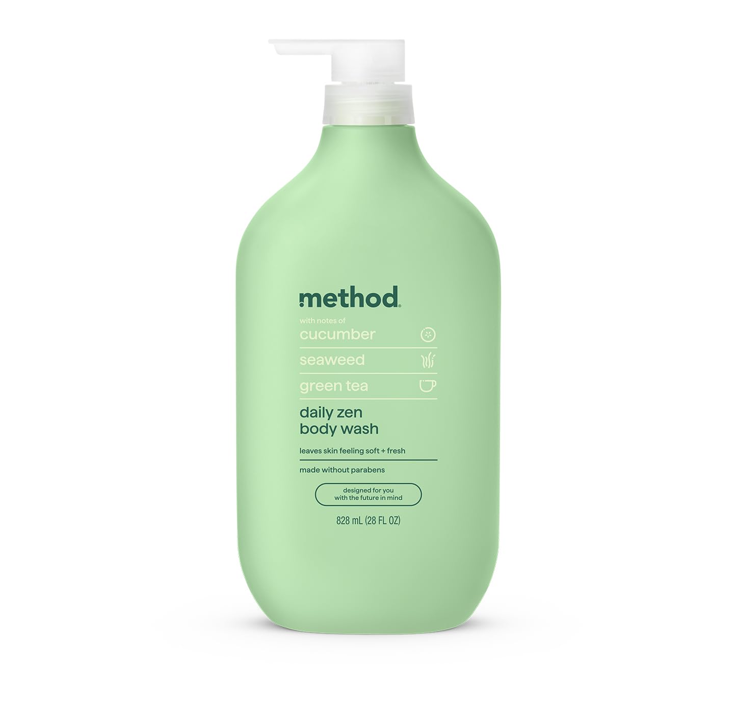 HOTmethod Body Wash, Simply Nourish - Leaves Skin Feeling Soft & Moisturized, Made Without Parabens, Notes of Coconut, Rice Milk & Shea Butter, 28 Fl Oz