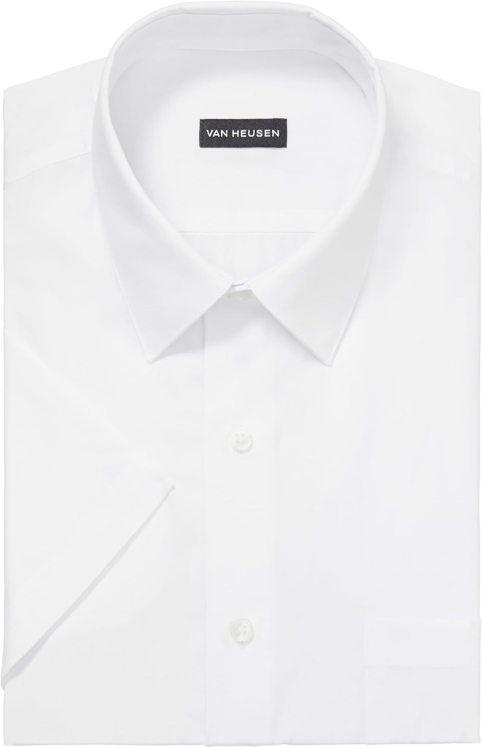 HOTVan Heusen Men's Short Sleeve Dress Shirt Regular Fit Poplin Solid