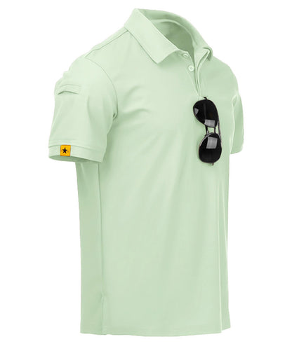 HOTV VALANCH Mens Polo Shirts Short Sleeve Moisture Wicking Golf Polo Athletic Collared Shirt Tennis T-Shirt Tops