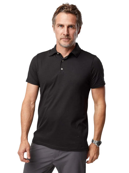 HOTFresh Clean Threads Mens Polo Shirts - Pre Shrunk Soft Fitted Premium Classic Shirt - Men's Polos Cotton Poly T-Shirt Blend