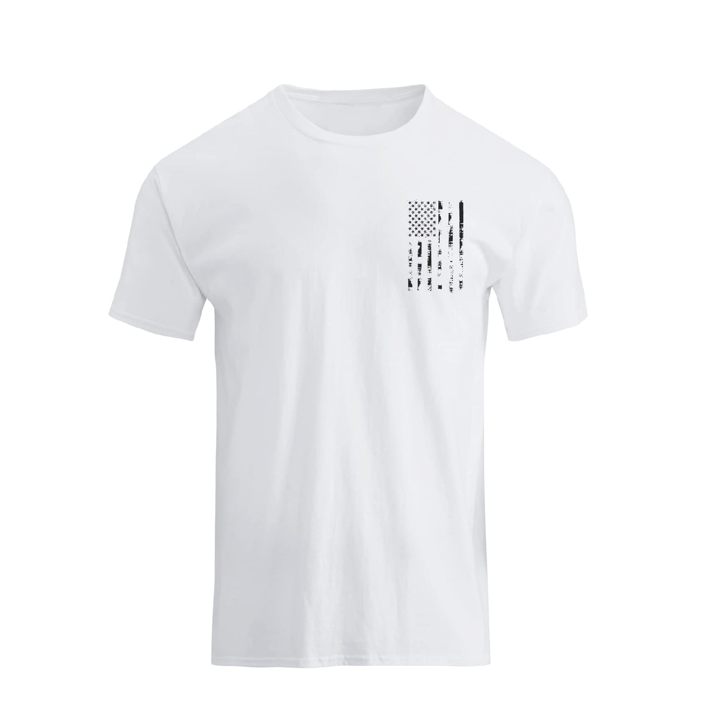 HOTH HYFOL Men's Graphic T-Shirts USA Flag Cotton Short Sleeve American Patriotic Crewneck Casual Regular Tee Shirts