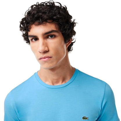 HOTLacoste Men's Short Sleeve Pima Jersey Crew Neck Tee