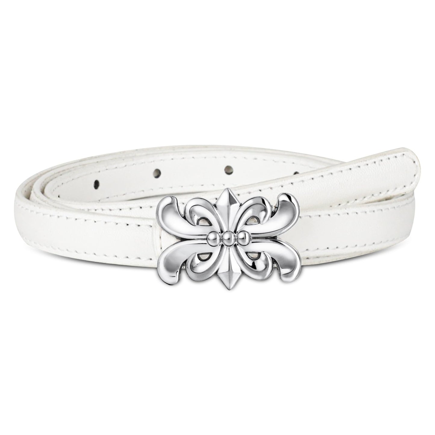 HOTAurolran Women's Leather Belt with Buckle - Ideal for Dresses, Jeans, and Coats