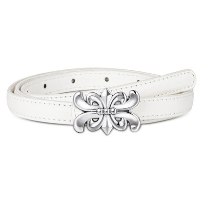 HOTAurolran Women's Leather Belt with Buckle - Ideal for Dresses, Jeans, and Coats