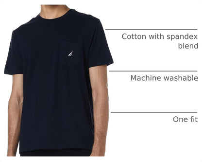 HOTNautica Men's Classic Fit Pocket T-Shirt | Designed Exclusively for Big & Tall Men