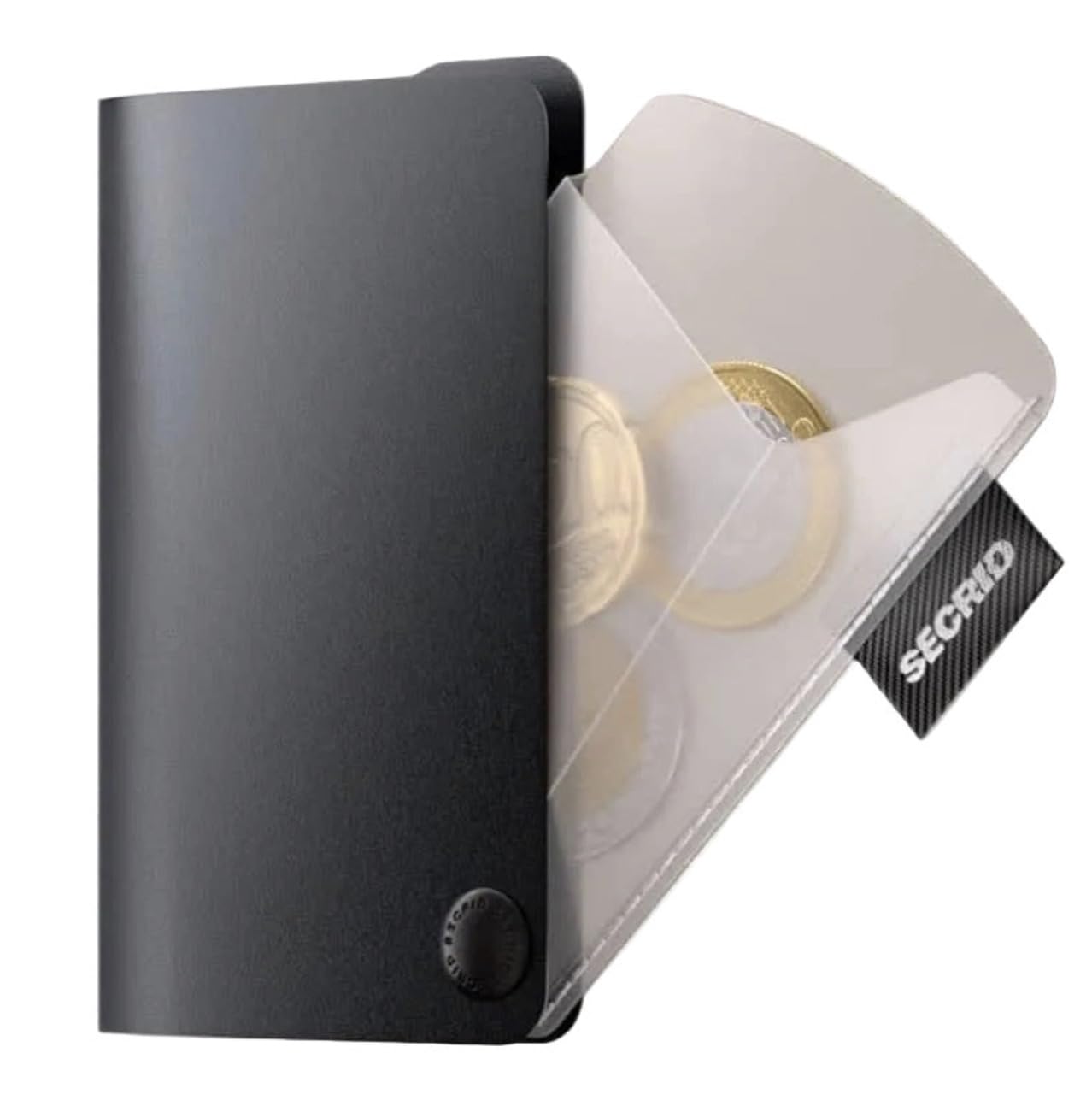 HOTSecrid Slim Wallet Original Leather With Rfid Safe Card Case