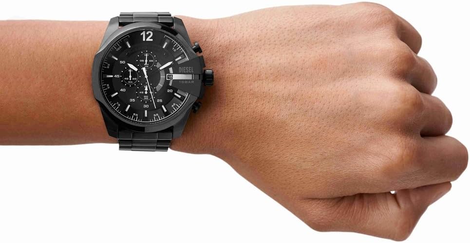 HOTDiesel Mega Chief Watch for Men, Chronograph Men's Watch
