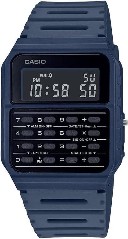 HOTCasio CA53W Vintage Series | Data Bank | 1/100 SEC Stopwatch | Water Resistant | 8 Digit Calculator | Dual Time | Resin Band | Resin Case | Auto Calendar | Daily Alarm | 5 Year Battery
