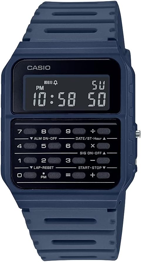 HOTCasio CA53W Vintage Series | Data Bank | 1/100 SEC Stopwatch | Water Resistant | 8 Digit Calculator | Dual Time | Resin Band | Resin Case | Auto Calendar | Daily Alarm | 5 Year Battery