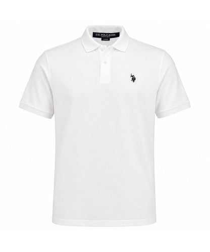 HOTU.S. Polo Assn. Men's Classic Polo Shirt, Two-Button Closure Pique Polo Shirt, Summer Fashion Golf Shirt | Two-Button Closure Pique Polo Shirt, Summer Fashion Golf Shirt