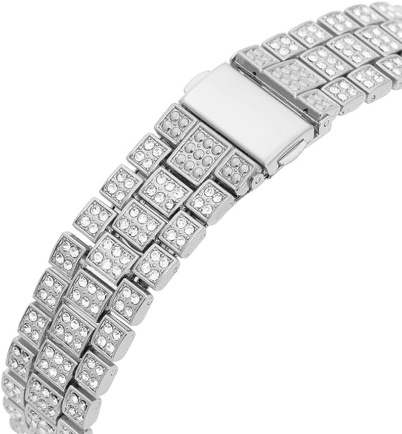 HOTHip Hop Watches for Men Iced-Out Bling Diamond Luxury Quartz Watches with Date