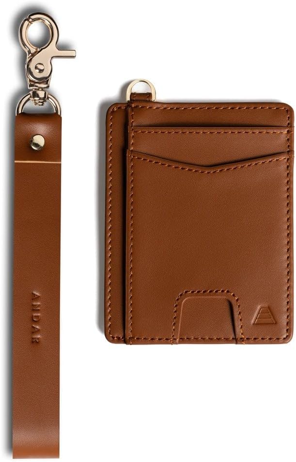 HOTAndar The Denner Beautiful Premium Slim Card Holder RFID Blocking Card Holder Wrislet Wallet for Women (Ivory)
