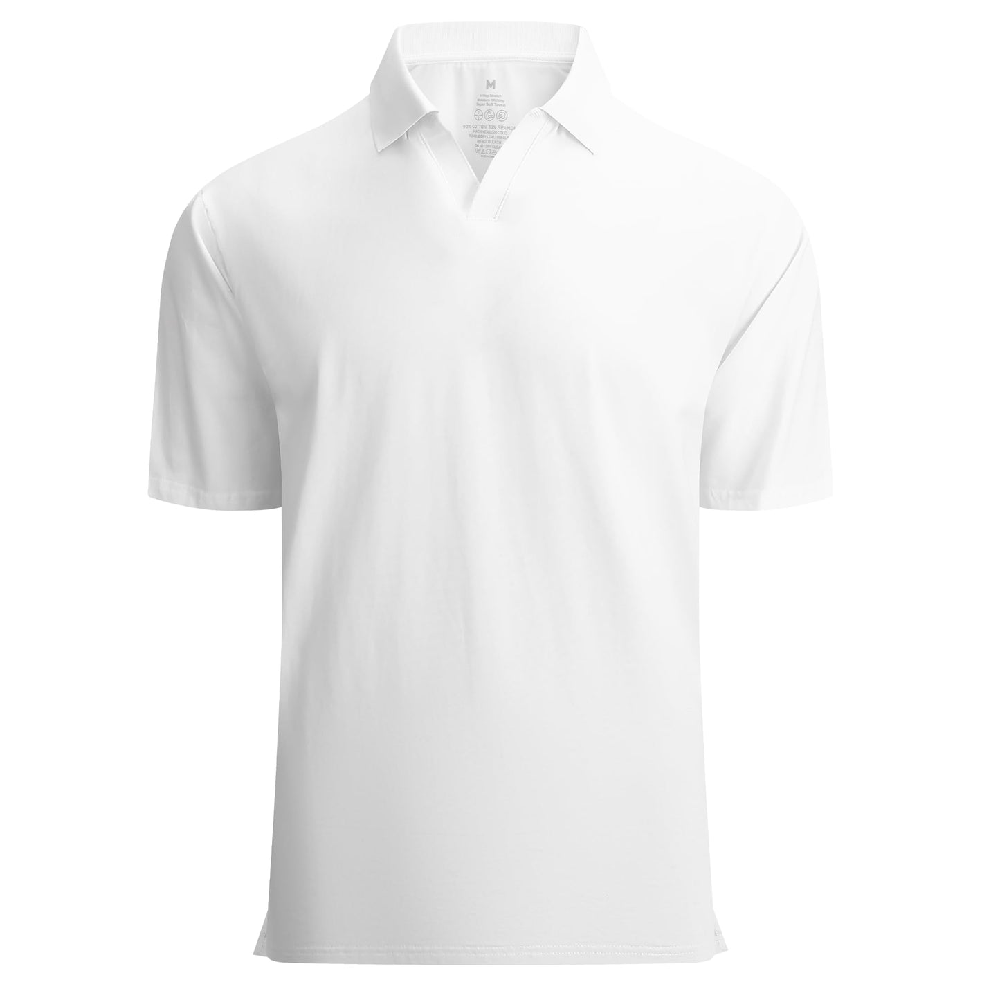 HOTEsabel.C Jacquard Golf Shirts for Men Dry Fit Short Sleeve Collared Polo | Moisture Wicking, Athletic Fit, 4-Way Stretch for Comfort, Wrinkle Free, Lightweight, Ideal for Golf, Casual & Work Wear