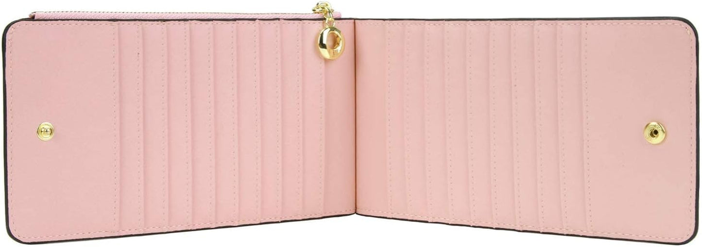 HOTYALUXE Women's RFID Blocking Genuine Leather Wallets Cell Phone Pocket Card Holder Organizer Leather Credit Card Cases Coin Purse with Zipper Pocket