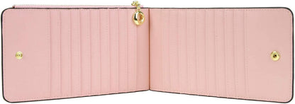 HOTYALUXE Women's RFID Blocking Genuine Leather Wallets Cell Phone Pocket Card Holder Organizer Leather Credit Card Cases Coin Purse with Zipper Pocket