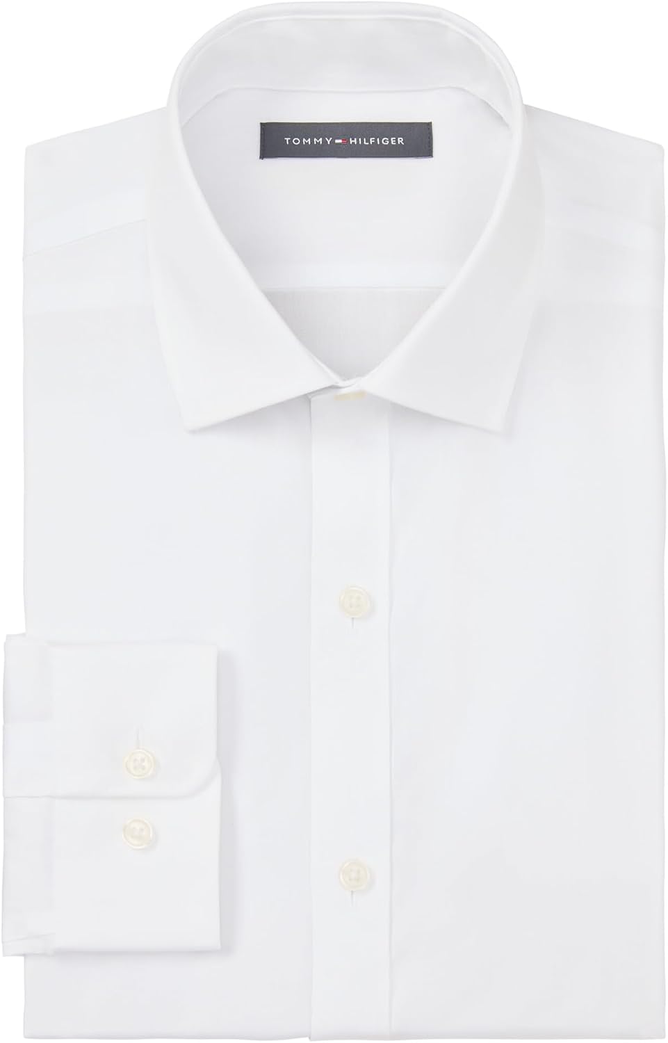 HOTTommy Hilfiger Men's Slim Fit Non Iron Solid Dress Shirt