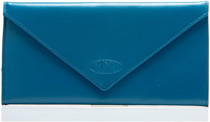 HOTBig Skinny Women's Slimvelope Leather Tri-Fold Checkbook Slim Wallet, Holds Up to 40 Cards