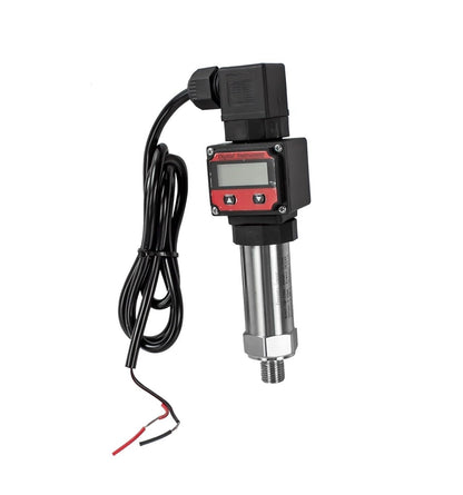 HOTLCD Display Pressure Sensor 100bar 200bar Oil Pressure Transducer G1/4 Pressure Transmitter 4-20ma 24V for Oil Water Gas Tank(0-5V Output,0-600bar)