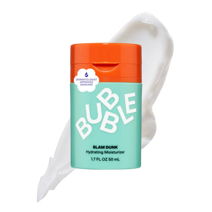 HOTBubble Skincare Slam Dunk Hydrating Face Moisturizer - Travel Size Lightweight Face Lotion with Vitamin E + Aloe Vera - Daily Facial Moisturizer for Normal + Dry Skin with Blue Light Protection (50ml)