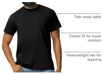 HOTGildan Adult Ultra Cotton T-Shirt with Pocket, Style G2300, 2-Pack