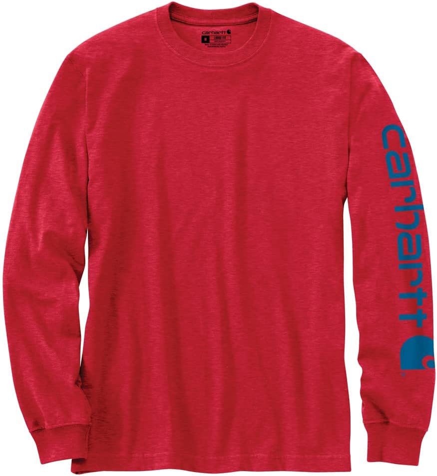 HOTCarhartt Men's Dearborn Loose Long-Sleeve Logo T-Shirt Closeout