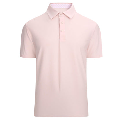 HOTAlex Vando Mens Golf Shirt Moisture Wicking Quick-Dry Short Sleeve Polo | UPF40,Soft & stretch,Sweat resistant,Multi-scene sports & office apparel