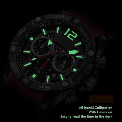 HOTAIMES Watch for Men Sport Military Waterproof Chronograph Mens Watches Analog Quartz Big Face Classic Stylish Fashion Casual Designer Business Work Wrist Watch Elegant Gift for Men