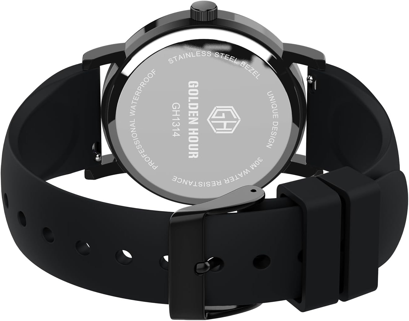 HOTGOLDEN HOUR Waterproof Nurse Watch for Medical Professionals, Students Women Men - Military Time Luminouse Easy Read Dial, 24 Hour with Second Hand, Colorful Silicone Band