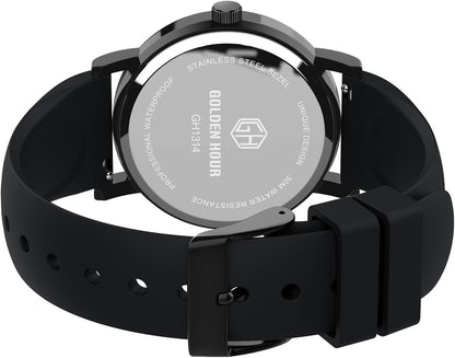 HOTGOLDEN HOUR Waterproof Nurse Watch for Medical Professionals, Students Women Men - Military Time Luminouse Easy Read Dial, 24 Hour with Second Hand, Colorful Silicone Band