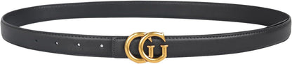 HOTAurolran Women's Leather Belt with Buckle - Ideal for Dresses, Jeans, and Coats