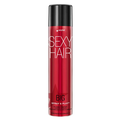 HOTSexyHair Big Spray & Play Volumizing Hairspray | Hold and Shine | Up to 72 Hour Humidity Resistance | All Hair Types