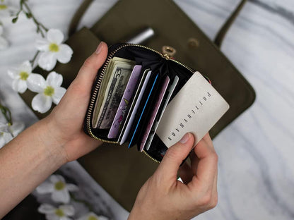 HOTRFID Secure Armored Zipper Wallet by Laurel Burch (Fantasticats)