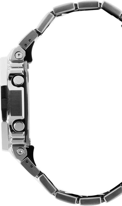 HOTG-Shock Casio G-Steel GM2110D Analog-Digital Navy Blue Dial Stainless Steel Watch 43mm - GM2110D-2B