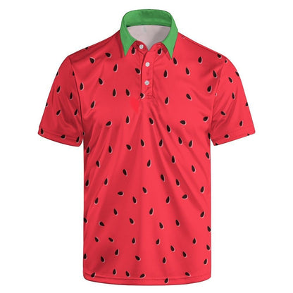 HOTGolf Polos for Men Funny Moisture Wicking Golf Shirts Performance Quick-Dry Polo Shirts Short Sleeve