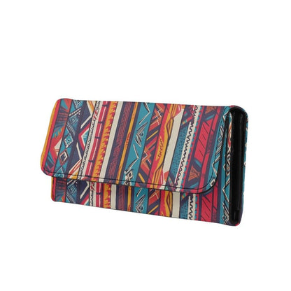 HOTTie Dye Color Slim Long Wallet for Women Hippie Style Colorful Zipper Coin Purse Card Holder, Tie-dye Rainbow Extra Capacity PU Leather Checkbook Wallet with ID Window