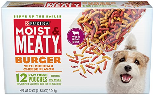 HOTPurina Moist and Meaty Steak Flavor Soft Dog Food Pouches - 36 ct. Pouch