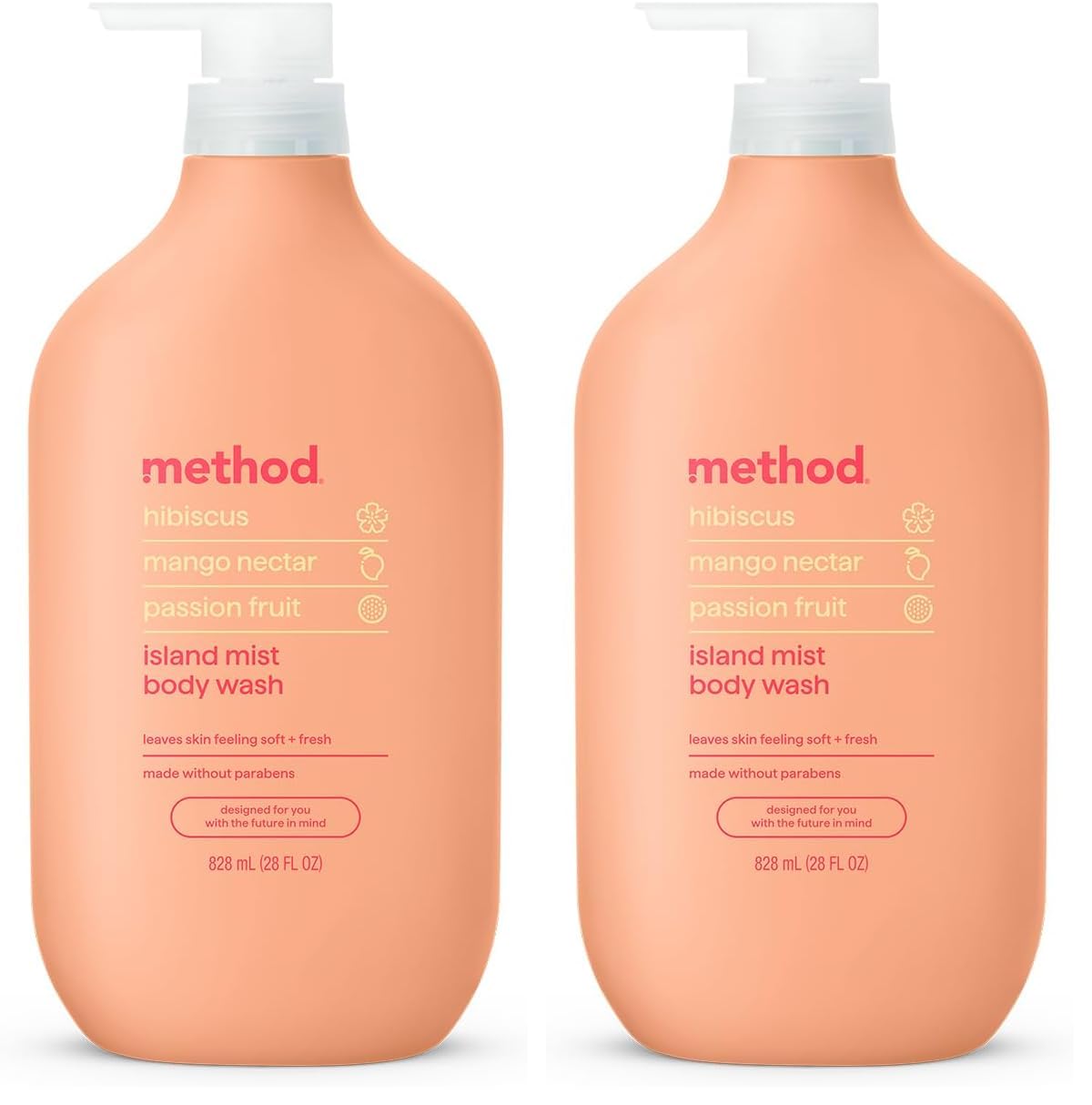HOTMethod Body Wash, Pure Peace, Paraben and Phthalate Free, 28 oz (Pack of 1)