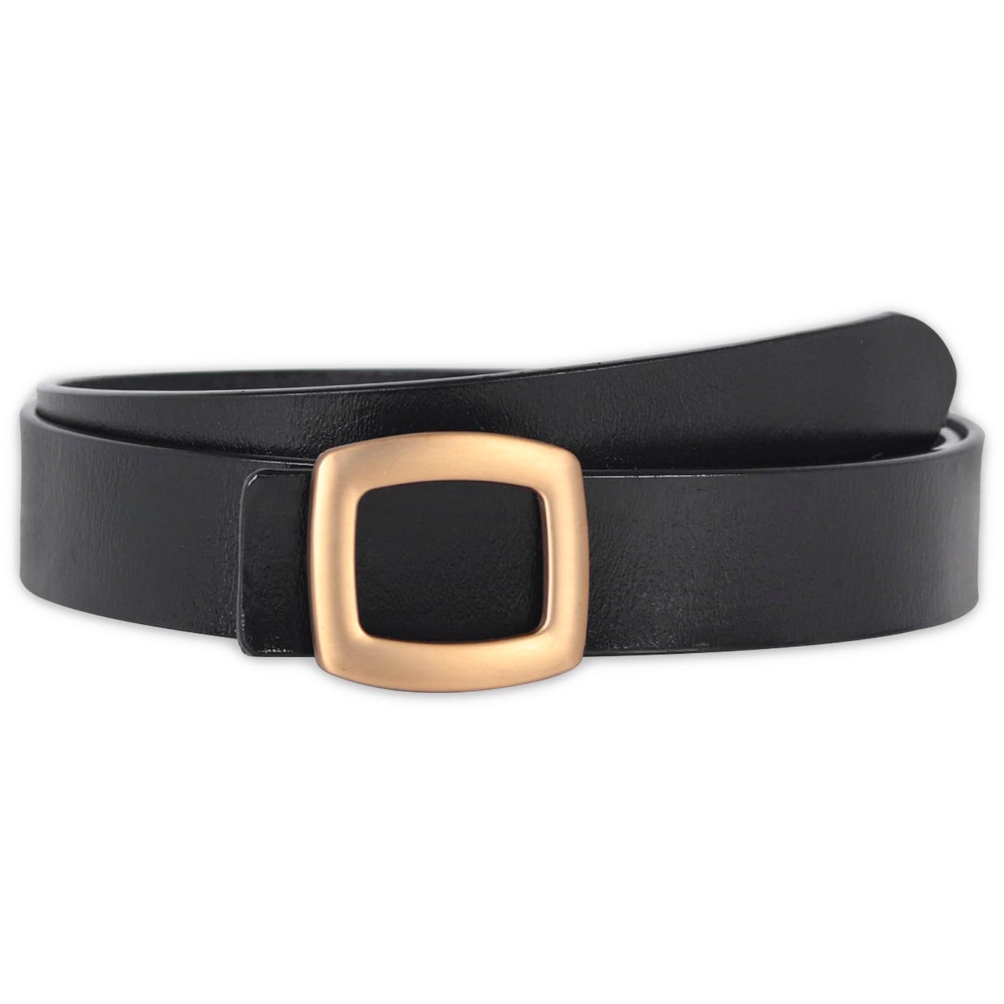 HOTAurolran Women's Leather Belt with Buckle - Ideal for Dresses, Jeans, and Coats