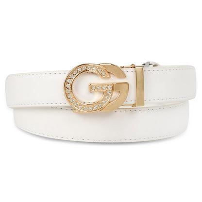 HOTAurolran Women's Leather Belt with Buckle - Ideal for Dresses, Jeans, and Coats
