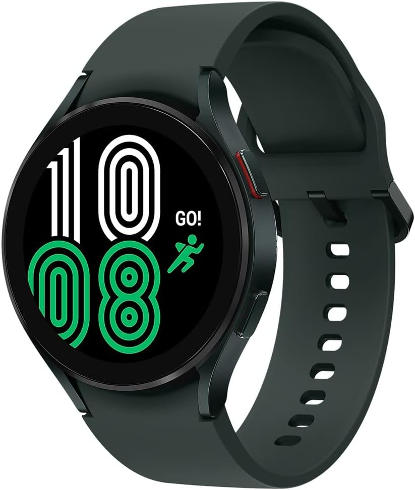 HOTSamsung Galaxy Watch 4 44MM SM-R870 Aluminum Smartwatch GPS Only - Green (Renewed)