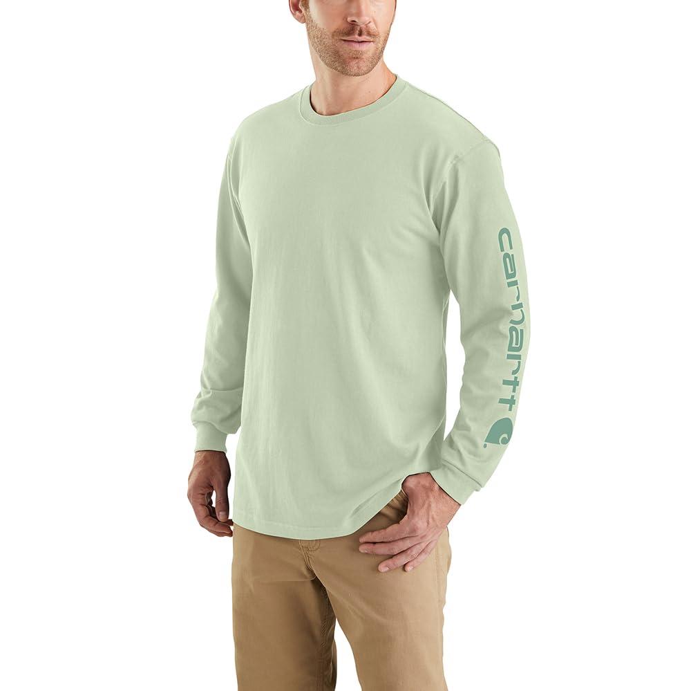 HOTCarhartt Men's Dearborn Loose Long-Sleeve Logo T-Shirt Closeout